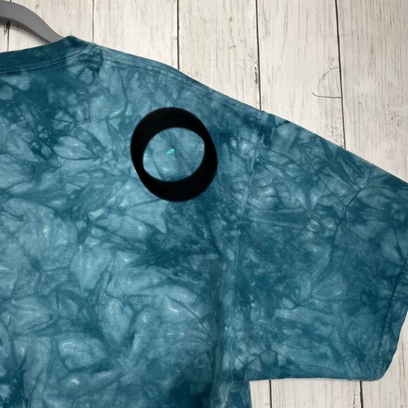 Vintage The Mountain 1997 Native American Horseback Short Sleeve Tie Dye T-Shirt - Picture 3 of 9